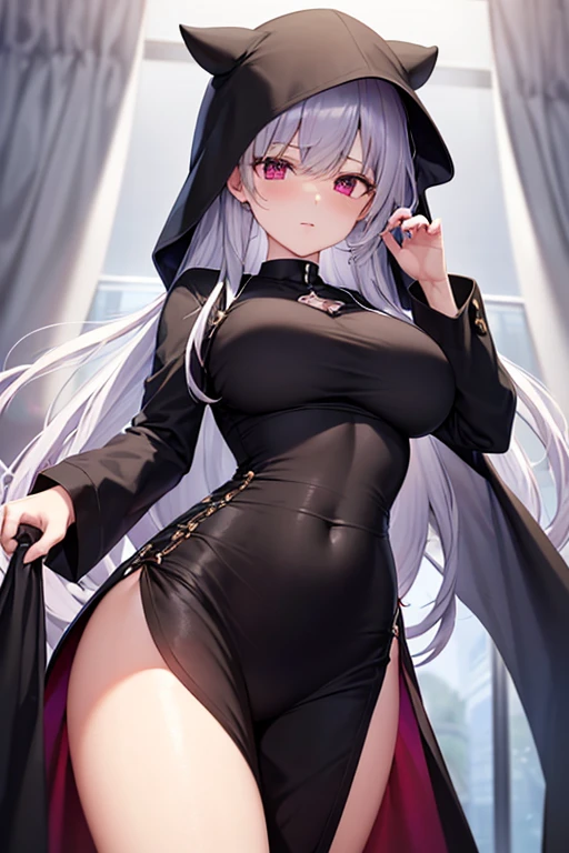Highest quality,Masturbation，Pussy juice，Squat，horn, tiara, Veil, Black bodysuit, Pauldrons, Long sleeve, Cleavage cutout, Black gloves, Black overskirt, Black trousers，Show me your boots，leotard，elegant, 1 Girl, cute, Blushed, Looking at the audience,  Beautiful Eyes, Beautiful background, Particles of light, Light of the sun, Dramatic lighting, outside, Shiny, Realistic,  Highest quality, Very detailed, Get used to it, scenery, Beautiful and detailed, Thin Hair，Full Body Shot，
