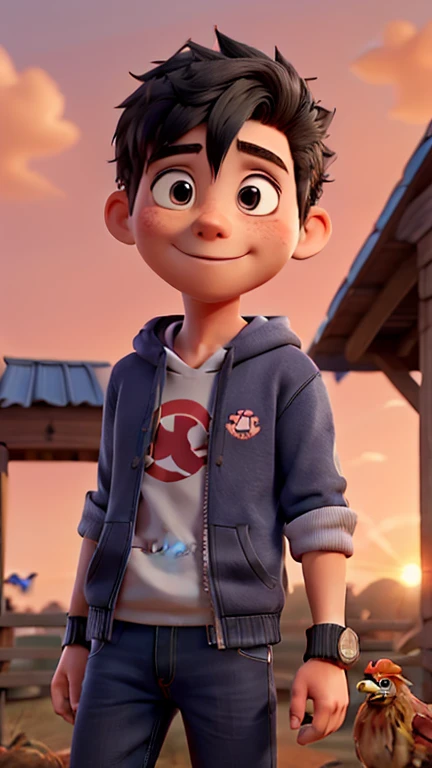 Create a character cute cibi boy, {{background: large text “GLBK”, night city}}, tanned skin,
realistic, HDR, handsome, japan style, full body, use stick baseball, age 5, hoodie HD text: “NANDO”