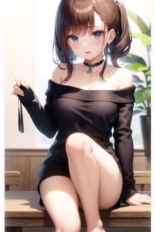 an thicc anime girl in a tight dress