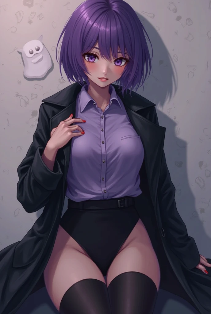 (masterpiece, best quality), 1girl, <lora:newgrounds_zone-tan:0.8> zone-tan, hair over one eye, ahoge, drill hair, skull hair ornament, off-shoulder sweater, thighhighs