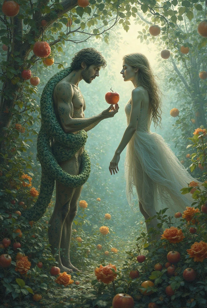 Adam and Eve, Garden of Eden, snake