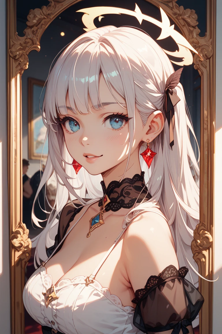 (Artwork of exceptional craftsmanship),(Detailed illustrations,(Very ideal anatomy),Very detailed and detailed drawing,Delicate lines with slow and rapid,(Realistic texture expression)),[Color tressed main line],[Strange bedroom background],[HENTAI ANIME] (JapaneseGirl (Beautiful shape) 15yo student [Luxury Girl] (cat ear ((plump)) (large chest with drooping,[wide areola]))),(Full body lingerie (Pure white corset) (Ribbon Ruffled Lace Fabric [lolita fashion])),[Realistic and glossy skin expression ([High humidity] (Soft body)),([sitting] [[boredom]] gravure),Transparency, soft ambient light,(Perfectly proportioned),(Fine and beautiful skin expression [realistic skin detail]),[Design built to the highest level,[Advanced structural understanding of materials],Ideal color coordination],(Intricate and beautiful decoration [Dense detail]),(More on shiny hair),[Perfect hand details [Beautiful Finger]],(Beautiful perfect face [Realistic face details]),[Clear gaze],[long and beautiful eyelashes],[Perfect eye details (Eyes beautifully drawn down to the smallest detail)],(detaileds,high-detail),([Precision Detail],[multi-layer texture],HighQuality,hight resolution),[(Accurate simulation of light-material interactions),Understanding Airflow,Mechanically correct representation],[Visual art that conveys a sense of narrative] [Full body like],[[Desaturation]].