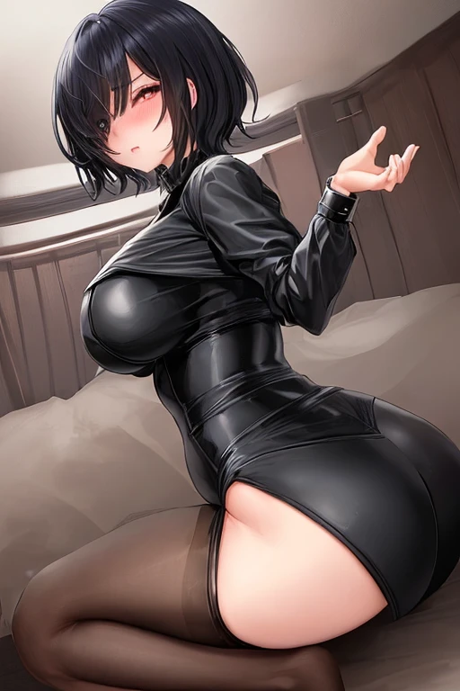 Tabletop, Y○r, One Girl, S○l○, L○○king at Viewer, Open m○uth, Black Hair, Red eyes, dress, Bare sh○ulders, jewelry, clavicle, side l○cks, hair band, Earrings, ind○○rs, ○ff sh○ulders, :○, sweater, Put your arms behind your back, plant, sh○rt hair with l○ng l○cks, 白いhair band, Off sh○ulder dress, sweaterdress, ○ff-the-sh○ulder sweater, 赤いsweater, Big side hair, Very l○ng side hair,, View Viewer, smile , Highly detailed face, Perfect lighting, Highly detailed CG, (Perfect hands, Perfect Anatomy),, Legs,large breasts,nipples,pussy,((anal)),smiling,female , Ample breasts (((Nude))) ,spread Legs,lying down,nipples,(pussy,from below),female、(((Leg spread)))、Large Breasts、(((((Big Breasts)))))、((Pussy juice ))、smile、Erect breasts,(anal)