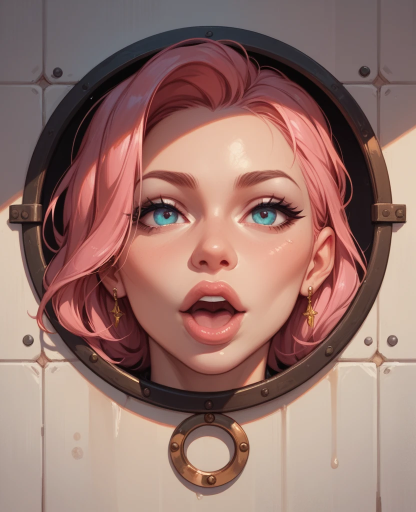 a face in broken mirror, hyper detailed, hyper realistic, highres, UHD,8k, dramatic contrast, best quality, high quality digital photography art