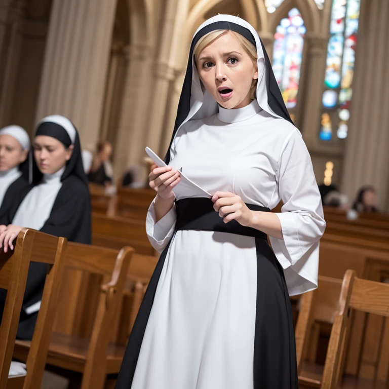 (t3itnu6:1.1) would like to have a word with you about the cloistering of the abbey and all the nuns listening to rock 'n' roll devil music even though she secretly listens to slayer before bedtime, <lora:Taissa Farmiga - The Nun_t3itnu6:0.8> , heavy metal mayhem, playing a gibson explorer,