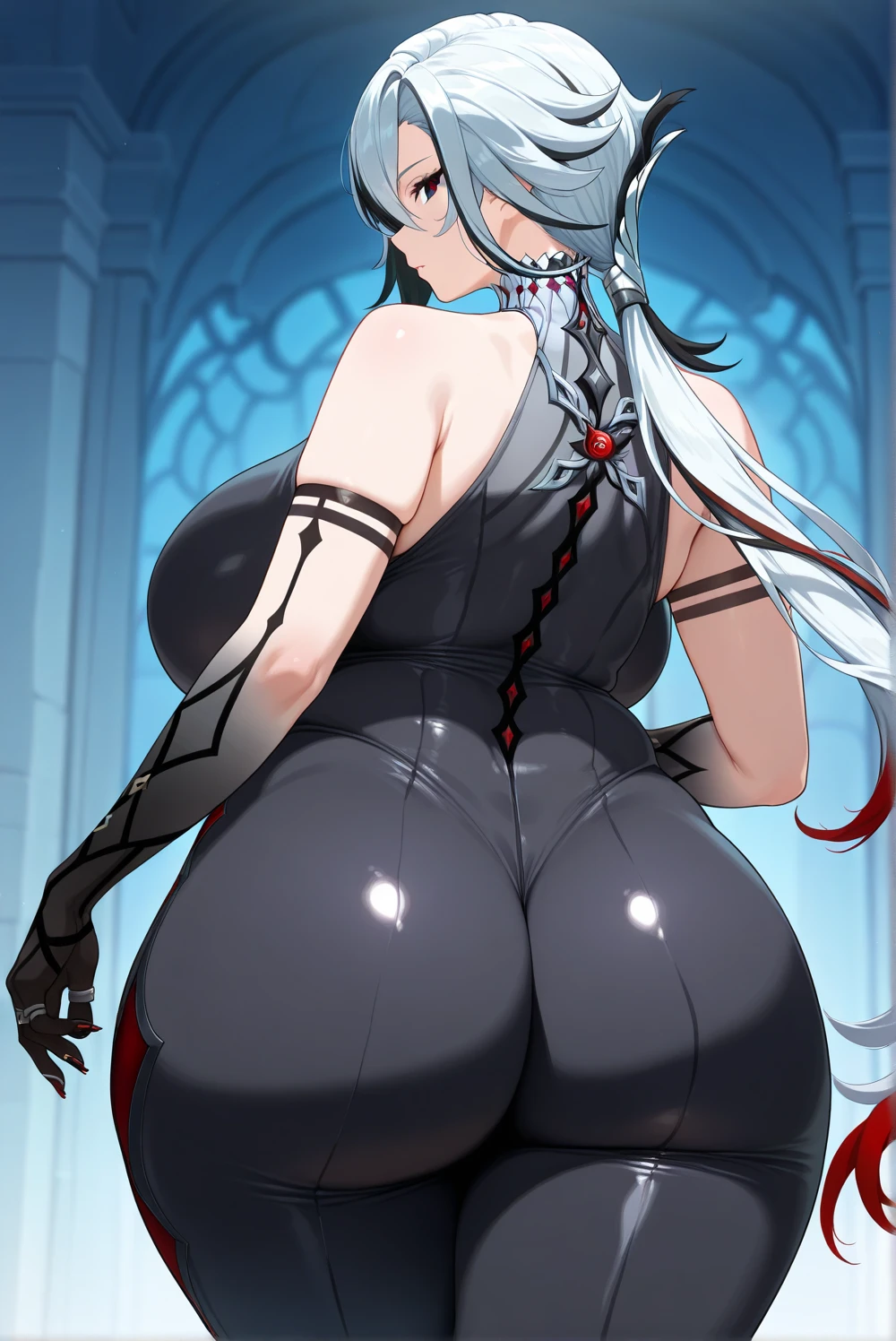 a close up of a cartoon of a woman with a knife, fullbody commission for, commission for high res, thicc, oc commission, sinister pose, full body xianxia, katanas strapped to her back, cel - shaded art style, dark sorceress fullbody pose, commission for, thick black line art, raven branwen, rwby, black hair, expressionless, makeup, empty eyes, black hair, 8k, super detail, 4K, HD, highres, best quality, award winning, high quality, high details, super detail, textured skin, anatomically correct, ccurate, masterpiece, retina, UHD, hyper detail, hyper detailed face, thicc, biomechanical oppai, oppai, thicc, oppai proportions, sfw version, taimanin, platform heels, boots