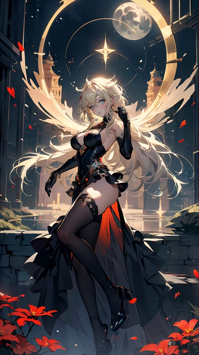 (Highest quality)),(Ultra-high resolution),(Ultra-detailed),(Detailed depiction),((Best Anime)),(A masterpiece),Sharpness,Claire,Ultra-precise art,modern art, (Devilish beauty),Glamorous Body,Small waist,belly button,((Fascinating Fashion)),choker,Chain Accessories,Earrings