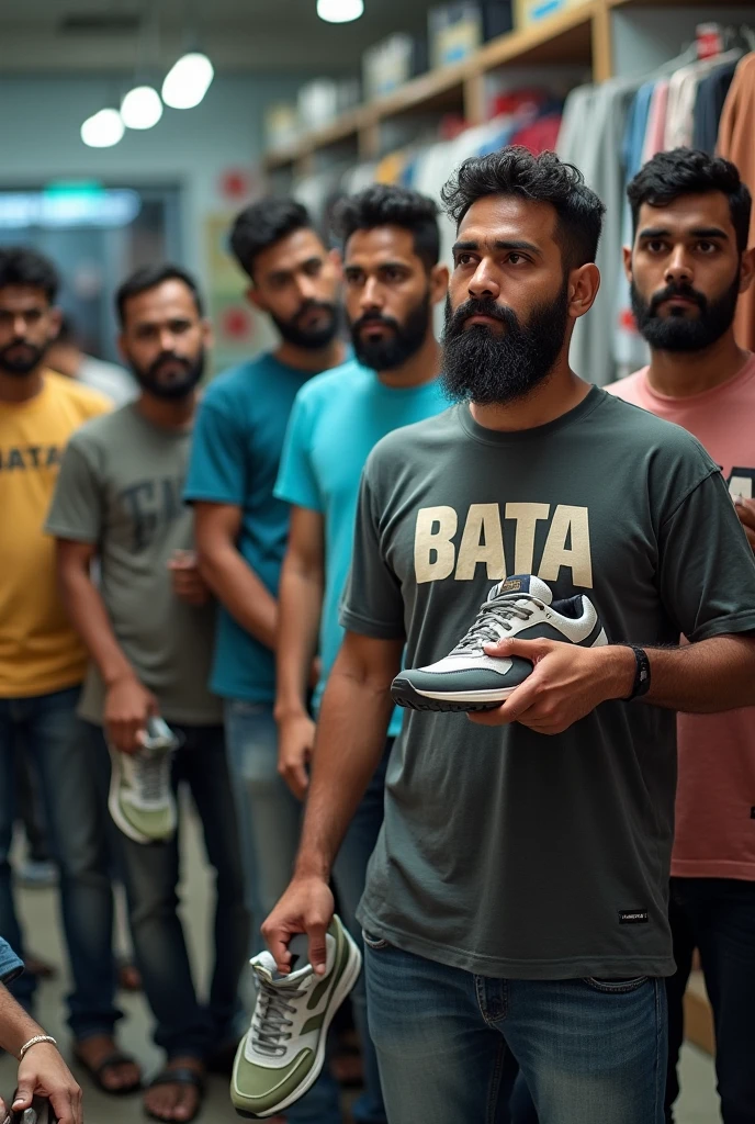 Malaysia guy age 2s. 3 big muscle Handsome Man wear Blackshirt. Cargo pant orange firefighter jumpsuit wear tight in . Very muscle body. many girl hijab colorfull women cheerfull face clapping hand surrounded man . Firetruck background