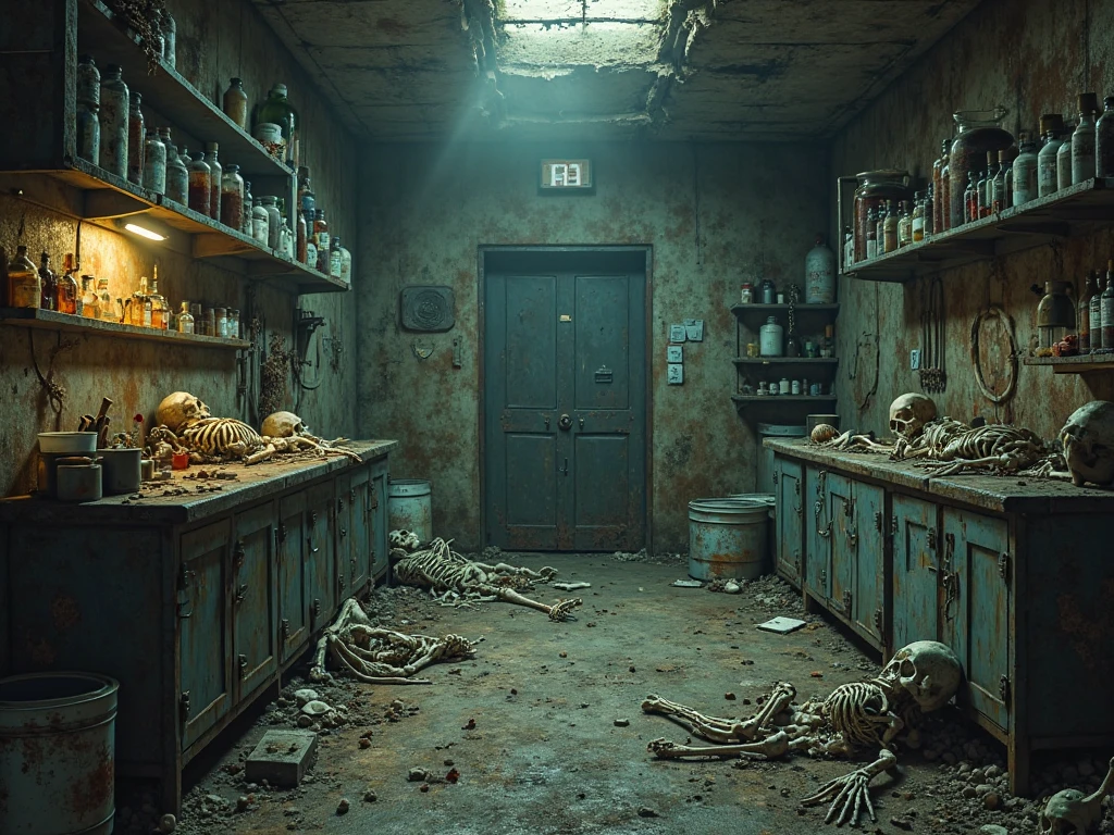 A blood-curdling, gory parts megastore dripping with horror, [creepy mannequins], [gruesome severed limbs], [bloody tools], [rotting organs], [terrifying surgical instruments], [disturbing dissection tables], [eerie dim lighting], [sinister atmosphere] (best quality, 4k, highres, masterpiece:1.2), [macabre sculptures], [unsettling wall murals], [horror movie props], [creepy doll heads], [haunting reflections], [chilling shadows], [morbid curiosities], [creepy glass jars], [ominous background music], [macabre costumes], [distorted mirrors], [menacing mannequin eyes], [spooky abandoned aisles], [blood-soaked floor], [haunted whispers], [psychotic salespeople], [macabre window displays], [terrifyingly realistic mannequin limbs], [screams echoing in the distance], [sinister expressions], [grotesque mannequin faces], [grinding chains], [eerie fog], [mad scientist laboratory vibes], [bloodstained price tags], [macabre ambiance]