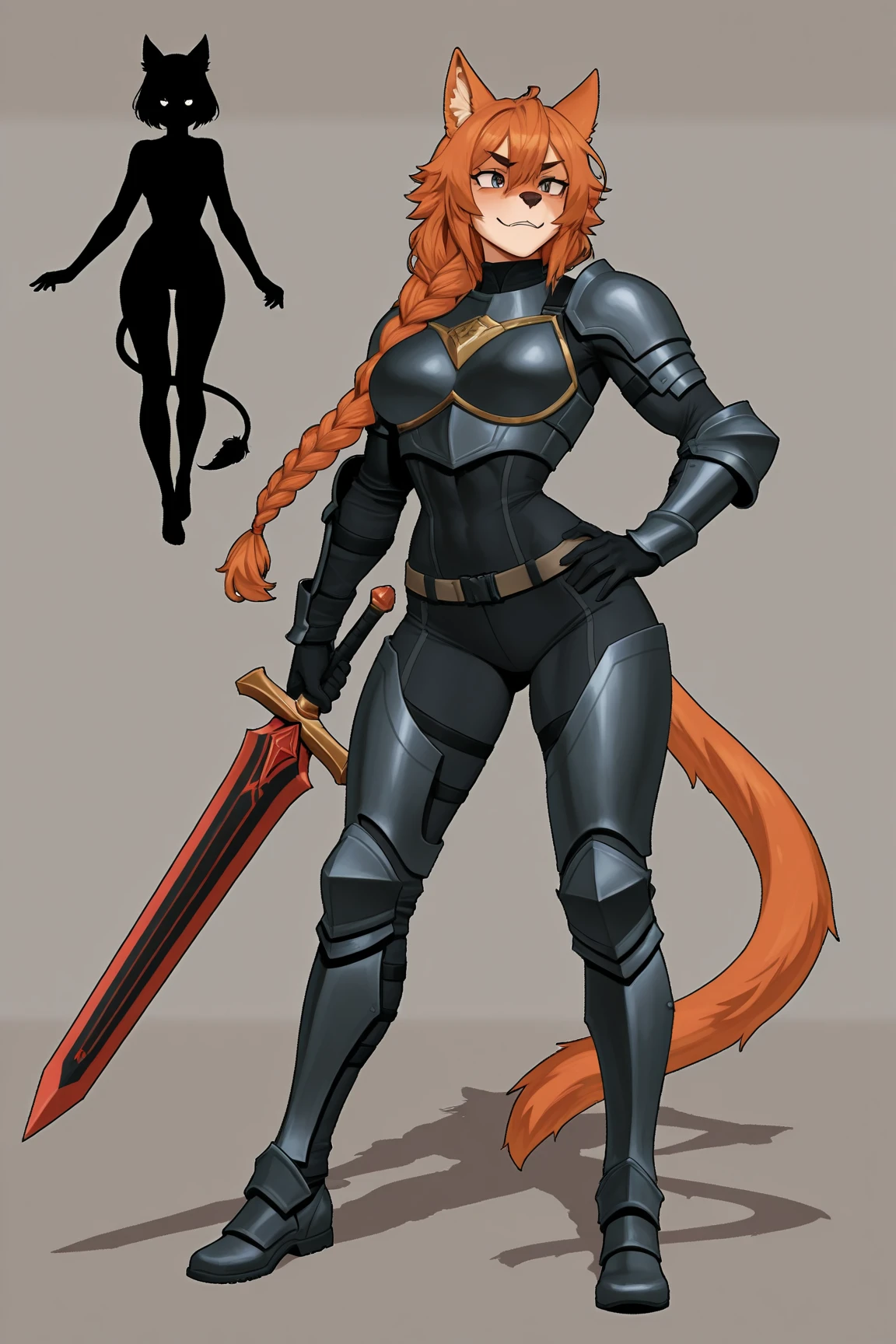 woman, furr, nice thighs, legs, curvy, armor, leather loincloth