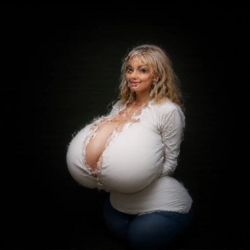 One girl, masterpiece, (Highest quality), 8k, Detailed skin texture, Detailed cloth texture, ((Beautifully detailed face:1.4)),((Dress wear)), Intricate details, Super detailed, Alice in Wonderland, (A ribbon on her head:1.1), ((Upper Body)),((Natural big breasts:1.4)),((Very beautiful big eyes)) {Perfect Details: (((2 girls:1.5, girls artsy women))) (pregnant 9 month, perfect pregnant, pregnancy, prego) (((pregnant Gorgeous artsy women holding teddy bear sitting down in chairs))) (((wearing a belt design by GUCCI))), ((beautiful pregnant)) Smile, very red lipstick, malay girl modern plain hijab, medium portrait shot , watery eyes , big eyes, pink glowing particles, (((full naked and nude))) ((big breast)), background: In The Graffiti Alley, Waste Container, Outside Stairs, (((Outdoor Unit))), proportional body,full body, detailed face, striking lips, dread hair, hair stuck, jewelry, silver, earrings, detailed Hijab, detailed eyes, black eyes, (((sexy nipple))) huge breasts, large breasts, big breasts, bursting breasts, big breasts, full breasts, exposed breasts, bare breasts, narrow waist, bare ass, big ass, bare belly, bare navel, big ass, bare belly, bare belly, sexy, shiny skin, perfect female body, lovely colorful lighting, Cheery atmosphere, flirty, freckles, gorgeous face, incredible detail to texture, in love, green eyes, lots of color, photorealistic, masterpiece, absolute babe, Colorful outfit, patterns,}