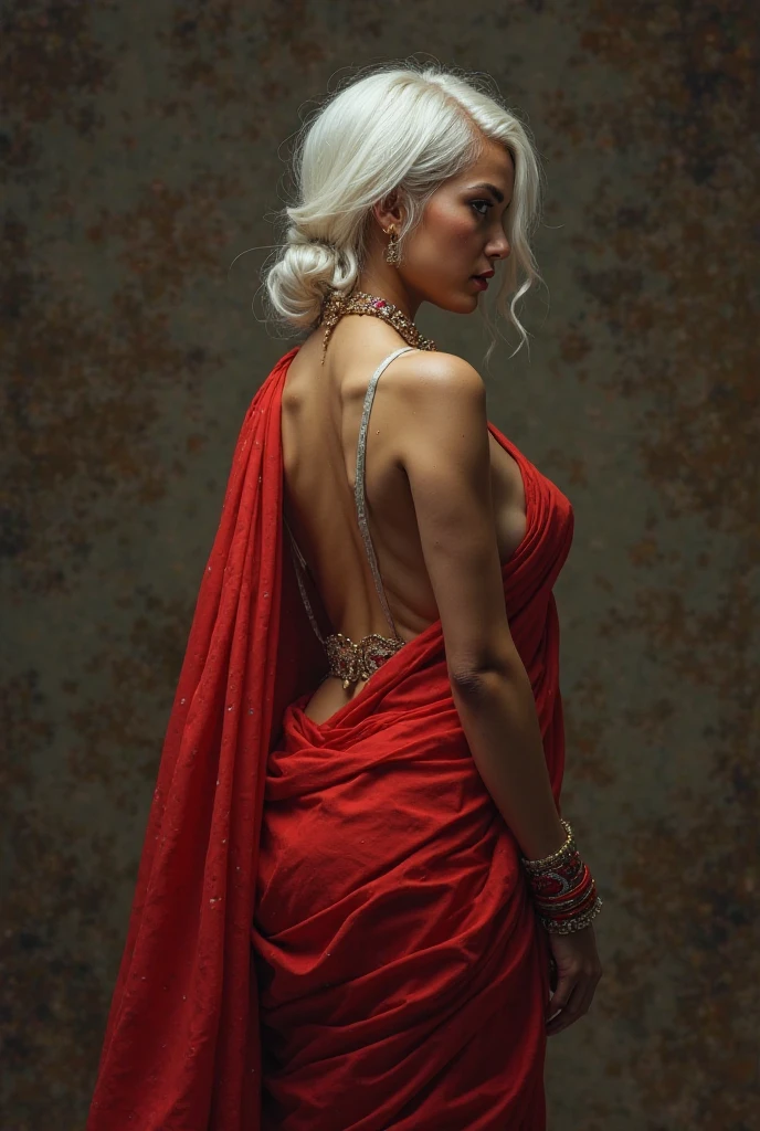 (masterpiece), A young realistic woman , Highest quality,Deep Eyes,Perfect Eyes,Fine grain,Realistic eyes, Perfect Face, ((Slut)), alone, old mature woman adorned in very elegant traditional sexy attire ( lots of jewellery), visible vulval, cute and sexy face, very enormous breasts( exposed nipples (naked)), sexy body type, sexy vulval, sexy smile. Indian wedding (realistic perfect face , Naked body) ,sexy cool tall, slim, fit woman, intricate and highly detailed, cleavage, long silver hair, body chain., ((Natural Breasts)), Brown Hair, goodided hair, Swollen lips, Thick lips , Painted lips,, belly button ,Wide Hips, ((Thighs)), smile, Part your lips, good, Earrings, Seductive pose, Tilt your head, Place your hand on your chest, curtain, window, night, Dark Background, Moody lighting,Glossy full-body tights(masterpiece), A young realistic woman