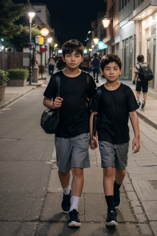Two boys in park