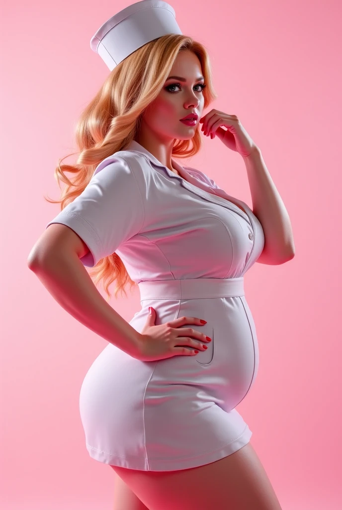 Victoria Silbstedt , ((Wearing an air hostess uniform)) , Stretched fabric, Skin notation, Hyper-Realism, Hyper realistic, Ultra-clean images, , Surgically enhanced wide-face, Richer fat lips, Tense face, Cinematic Ray Tracing Exposed and sultry exposure , accessorized、a belt、buckles、accessorized、jewely , sultry expression, , I Wide angle, 3D images, , 16k quality, 35mm Lens F/1.18 Supermodel , Pregnant women, Platinum Blonde Woman, (breastsout:1.3), (thighs thighs thighs thighs:1.6), (buttock:1.5), very plump body, Codeformer Face-Up Sample and Upscale, 4x Sharp Ultra Image Upscale Ultra Deep U-Cut, Cinematic high quality, 8K, Lens blur background,