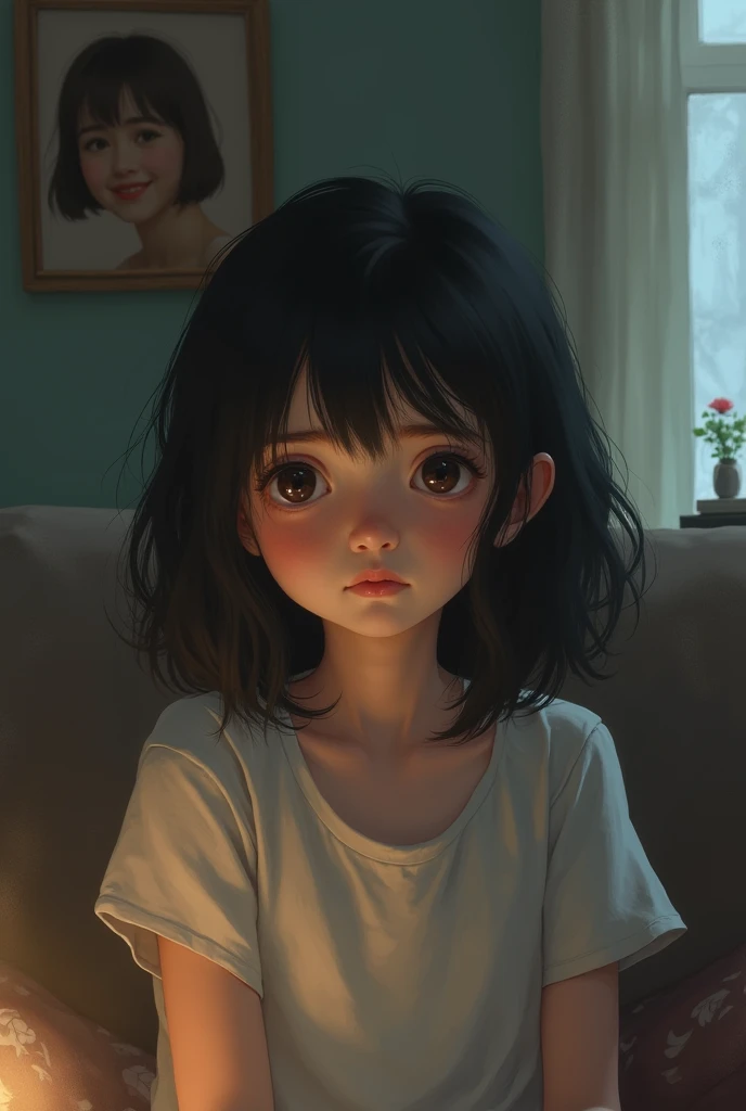 Young teen in lingering