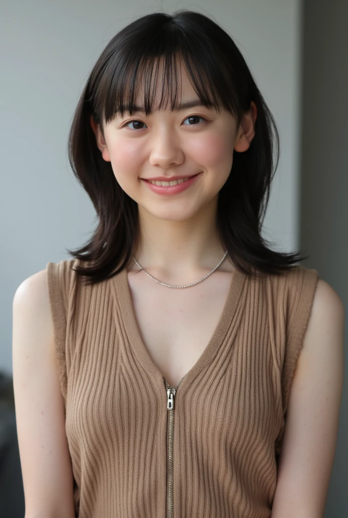 (Masseter muscle part:1.3)、(In 8K、Photoreal、Raw photo、highest quality: 1.4)、(1 girl)、beautiful face、(lifelike face)、(brown hair、short hair:1.1)、beautiful hairstyle、realistic eyes、beautiful details、(skin that looks real)、beautiful skin、knit、flat breasts、navel、attractive、Super high resolution、surreal、high detail、golden ratio、Around 12 years old、leaning forward、I can see your chest、Sexy、armpits、looking back、upskirt、tongue out、(embarrassed,blush:1.3)