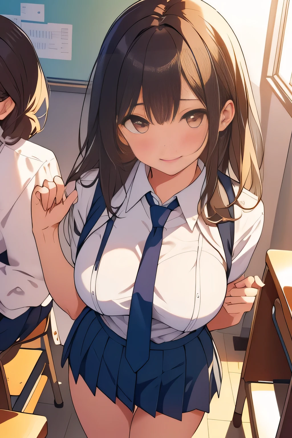 (NSFW:1.2), multiple girls, 5 teacher girls , girl wears suit, Bare breasts, show off nipple,Full breasts, {{{large breasts}}}, Contempt Smile, , humiliated, Shameful face,