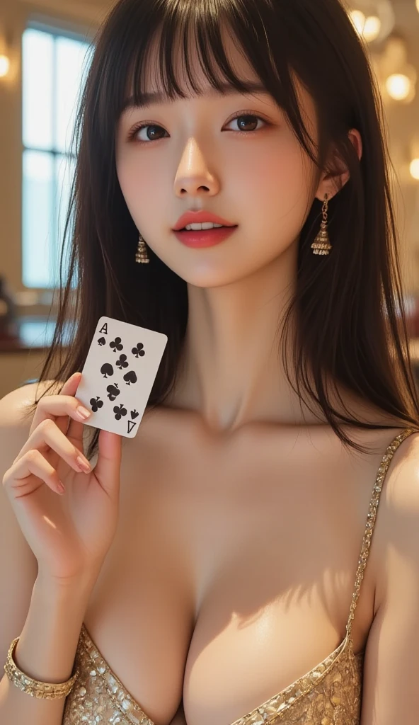 PlayingCards,Seduce you,,antique,A smile,,Sweet and seductive appearance.、Caravaggio's paintings、Chiaroscuro of Caravaggio,,Cute smile, Expression of ecstasy,erotick,A sexy,Seduce you,