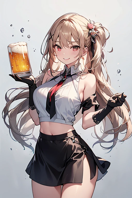 high quality,High resolution,16K,Sharp lines,1 girl,Female gymnast ,Cute Face, Large Breasts, Beautiful legs,At the gymnastics venue,Focus Girl,Beautiful face in every detail,Detailed clothing,Beautiful Eyes,nice,Dynamic Angle、Drinking beer