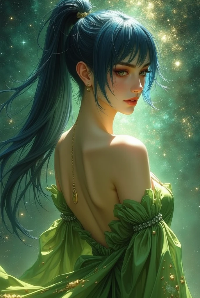lesbianism, two sexy girls, 1 girl with red hair and 1 girl with green hair, naked, caressing their pussies, with a magical night with stars, affectionate (best quality , 4k, 8k, high resolution, masterpiece: 1.2), ultra detailed, (realistic, photorealistic, photorealistic: 1.37), intricate details, vivid colors, sharp focus, professional, artwork by Dave McKean, surreal oil touch, oil painting style, portrait, woman, beautiful detailed eyes, beautiful detailed lips, dreamy atmosphere, shadow play, soft lighting, fun pose, dark tones, ethereal background, fantasy elements, texture, layered composition. {{{,{perfect ass,cowgirl sex, girl on top, straddling, sit astridepleated skirt, penis in vagina,}}} {{{back,doggystyle,penis,1boy}}}, art inspired by Bill Sienkiewicz and Dave McKean
