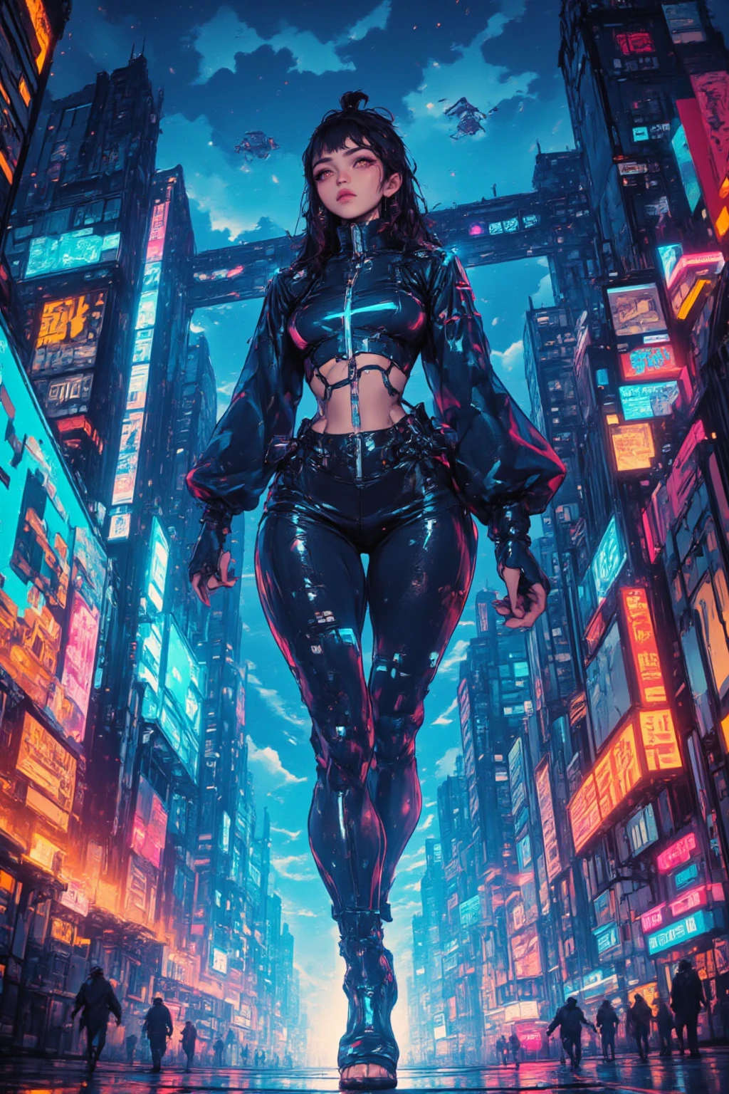 (Best quality, Masterpiece :1.3)), cyberpunk style hacker 1.3, beautiful face, full body, saturated colors, vendetta movie marker, psychedelic image, LSD, mandala, fractral, costume, tattoo, painted body, body leaning forward, art similar to Alex Grey's art, lots of color saturation, woman, vortex, very large and colorful hair, white skin, lots of resolution, lots of definition, details at most, No blur, no blur, lots of contrast --auto --s2