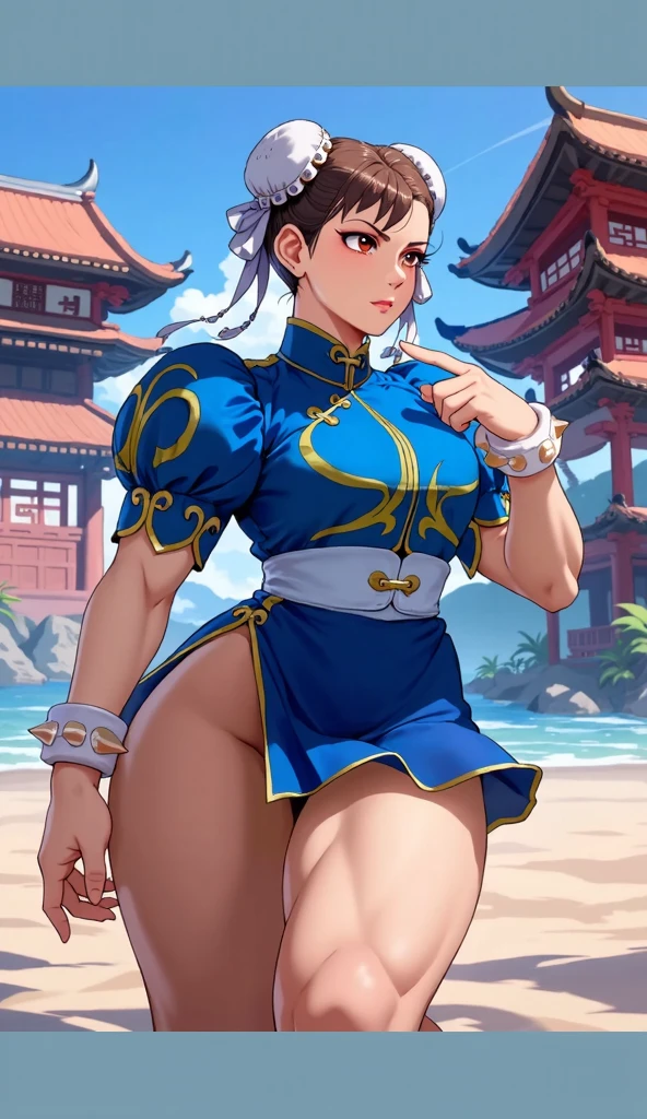 ((masterpiece,best qualtiy)),<lora:ChunLi_v1:0.8>,1girl,solo,ChunLi,beautiful, masterpiece, best quality, extremely detailed face, perfect lighting, 1girl, <lora:Chunli:1>, chunlims, hair bun, double bun, eyeshadow, makeup, blue chinese clothes, pelvic curtain, solo, dress, bracelet, ribbon, pants, blue pants, short sleeves, wide hips, thick thighs, symmetrical face, symmetrical eyes
wide hips, thick thighs, huge thighs, huge butt,  <lora:chun-li-10:0.4> 
looking down:1.5, looking at the ground, smiling, evil grin, narrow eyes, beautiful green eyes, detailed green eyes
<lora:giantess:1>, blue sky, lying on side, city, giga giantess, gts, giantess laying on a cityscape, destruction, rampage, huge craters, ravines, cracks in the ground, earthquake, smoke, fire, destroyed city, ruins, rubble, debris, crumbling, destroyed buildings, knocked over buildings, toppled skyscrapers, crumbling buildings, falling buildings, rampage in the city, destruction in the city
destroyed cityscape
<lora:soine:0.47>, soine, lying, on side,