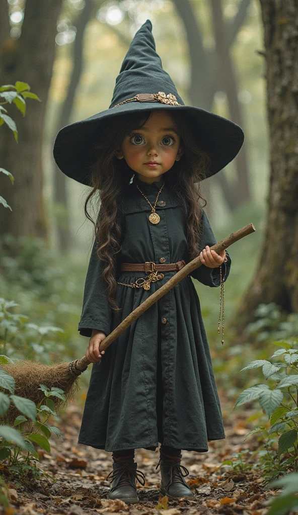 A child adiatica witch in a magic school.