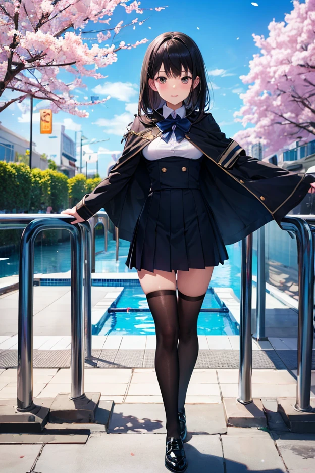 (8k, RAW Photos, 最high quality, masterpiece:1.2), high qualityのRAWカラー写真, Professional photo shoot, Cinematic Light, night、Late night、alone, (((young woman, Gal))), (Sharp features), (Small face), (Skin with attention to detail:1.2), clavicle, Cute Face, Beautiful appearance, Long eyelashes,Girl Turning Around, smile, (Black Hair, Long straight line), high school student, Red tie, High School Uniform:1.2, Black jacket, Open jacket, Jacket cuff buttons, White shirt, Check skirt, night Park, Birds chirping, Embarrassing, sad, Artistic painting,Attractive thighs, loose socks:1.2, sneakers:1.2, (A very fine touch:1.2), (Watery eye), sad雰囲気, Oil painting style, Dark colors, (Are standing:1.5, lean on a tree, Full body portrait), Smooth texture, Gazing Eyes, Beautiful Skin, Glowing Skin, ((Perfect Fingers, Five Fingers, Anatomically correct)), Background Blur, high quality, Surreal, ((Very detailed, photo shoot)),(Cover your eyes with your right hand、Grab the skirt with your left hand),,(((Skirt flip、Sexy panties)))、blush、(Many passersby)、Embarrassing、They hesitate、Looking down、orgasm、avert your eyes、Full Body Shot、((Hide your face with one hand))