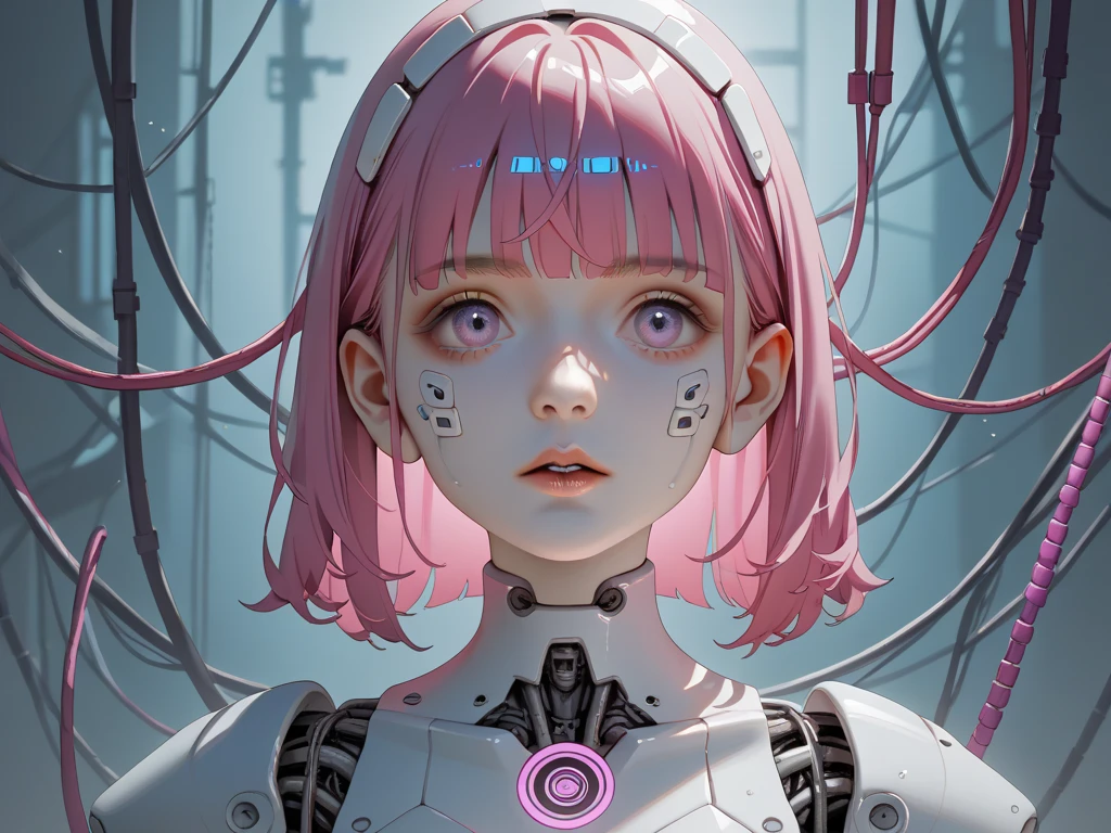 Ajweathbo. Eerie head Closeup, A bleaked atmospheric Photo gl - SeaArt AI
