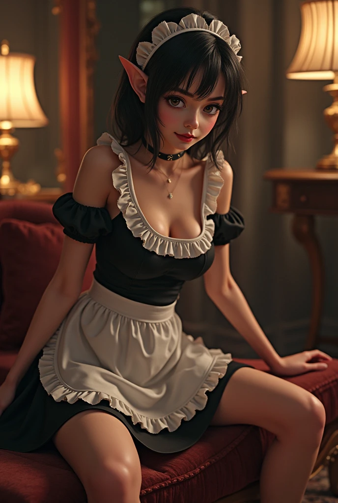 (dynamic angle:1.3, from front:1.1, focus:1.3, from above:1.2), (dynamic posing:1.5, sexy png:1.3, leaning forward), (seductive smiling:1.3),masterpiece, 1girl, pointed chest:1.3,(double breasted:der bust:1.2), Amazing Cleavage:1.3, tt, big ass, Raised sexy, smalleast: 1.2 po cleavage:1.king at viewer, op, platina bronde hair, blue eyes, bare shoulders, collarbone, sidelocks, hairband, sapphire earrings, indoors, red off shoulder sweater dress, arms behind back, short hair with long locks, blue gold hairband, big side hair, very long side hair is rendered in (masterpiece: 1.2, best quality), with (ultra high resolution) and an exquisite (depth of field). This masterpiece is not only visually stunning but also tells,A scene of cooking in the kitchen