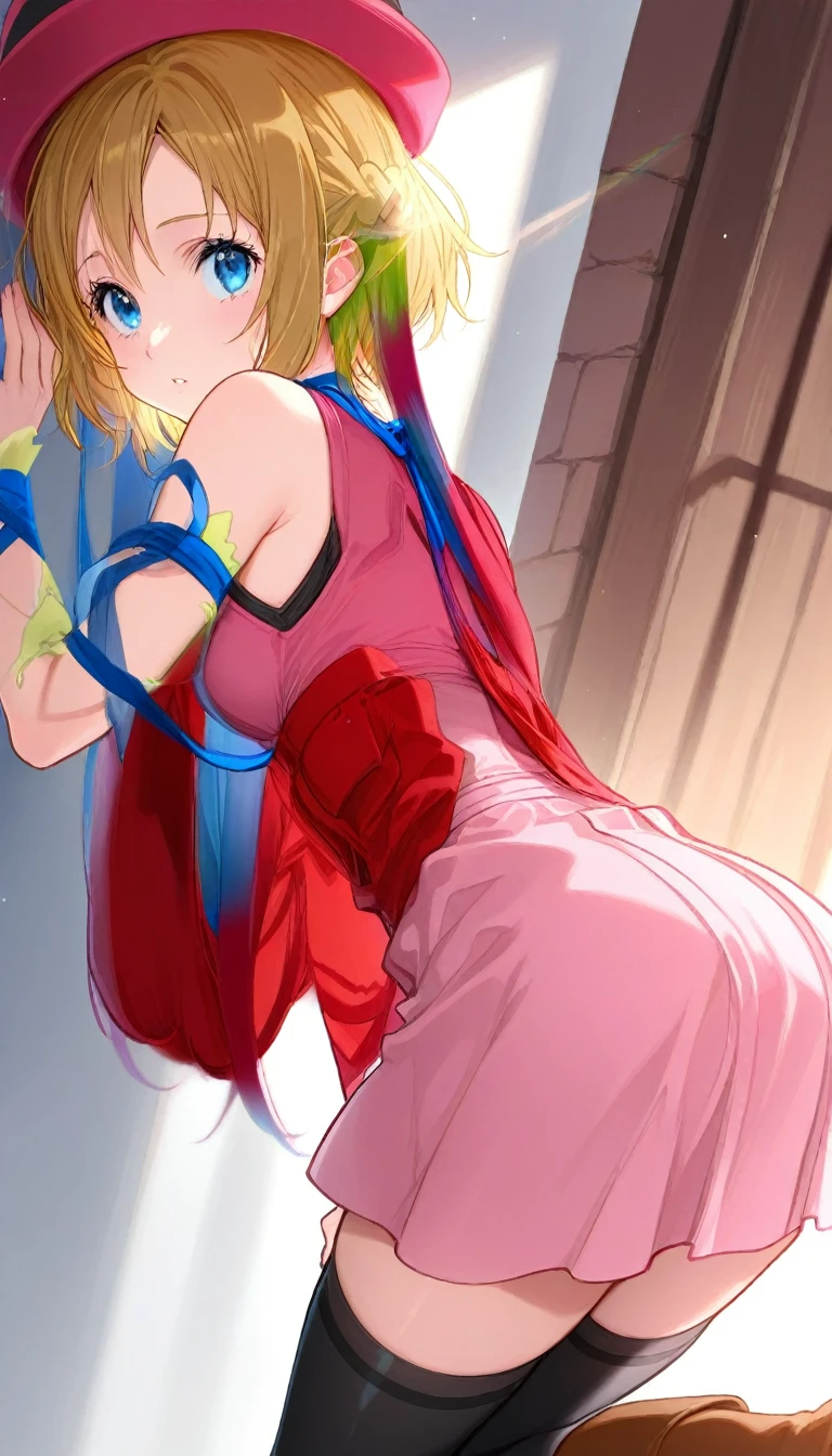 Dark Magician Girl,nsfw,cute posing,glamorous, extreme long shot