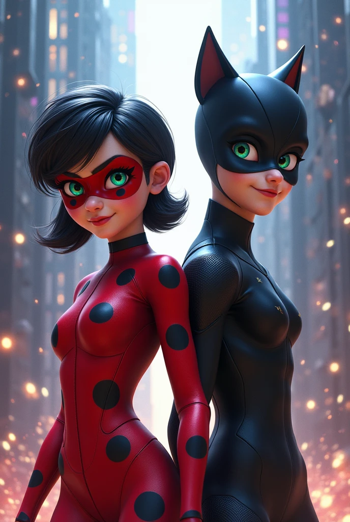 (rear view, backside view),ladybug and cat ???? in the animated animated movie, (miraculous ladybug:1.4) ,( miraculous:1.4) , extremely detailed artgerm,( ladybug:1.4) , (domino mask:1.4), (fondo ciudad destroyed apocalypse Tokio cyberpunk :1.4), cutesexyrobutts, tracer in a skintight dress, (ladybug as a monster:1.4) , full body close-up shot, rendered in sfm, character is in her natural pose, in the style artgerm, style artgerm, artgerm detailed, ,(Fondo de ruinas de mazmorra en ruinas Tokio cyberpunk :1.4 ), (iluminación cinematográfica :1.4), (fondo piedras grandes :1.4), (tiene un hermoso culo :1.4), (pose americano :1.4), high quality, (RAW photo, best quality), (realistic, photorealistic: 1.4), (extremely delicate and beautiful: 1.4), amazing, fine details, masterpiece, ultra detailed, high resolution, best illustration, best shadow, intricate, ( extremely intricate: 1.2), (exquisitely detailed skin), cinematic light, perfect anatomy, (cool color: 1.4), sharp focus, 8k UHD, DSLR, (Fujifilm XT3),(fondo ciudad Tokio cyberpunk :1.4), Epic Fantasy Art Style HD, 4K fantasy art, epic fantasy digital art style, epic fantasy art style, Fantasy Woman, epic fantasy art portrait, Epic fantasy style, hyperrealistic fantasy art, hd fantasy art, Epic fantasy character art, epic fantasy art, in style of dark fantasy art, epic fantasy digital art