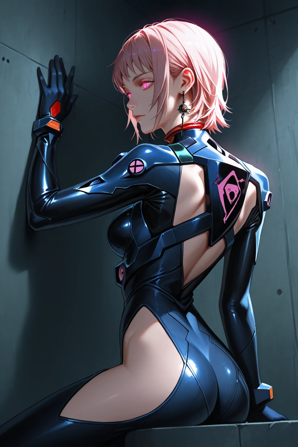 Full body like,Anime girl with pink hair and futuristic costume in the city, Hyper-realistic cyberpunk style, cyberpunk anime girl, Digital cyberpunk anime art, dreamy cyberpunk girl, Anime style. 8K, female cyberpunk anime girl, digitl cyberpunk - anime art, portrait anime space cadet girl, the cyberpunk girl portrait, beautiful cyberpunk girl face, anime styled 3d, photorealistic anime girl rendering,(RAW photo:1.2),camel-toe,Hollow-out on,sweat leggs,White liquid, Smooth pink skin, shiny metallic glossy skin, Shiny, spread their legs M-shaped legs,angry look,sullenness,Irritated,white liquid all over body,Full body like