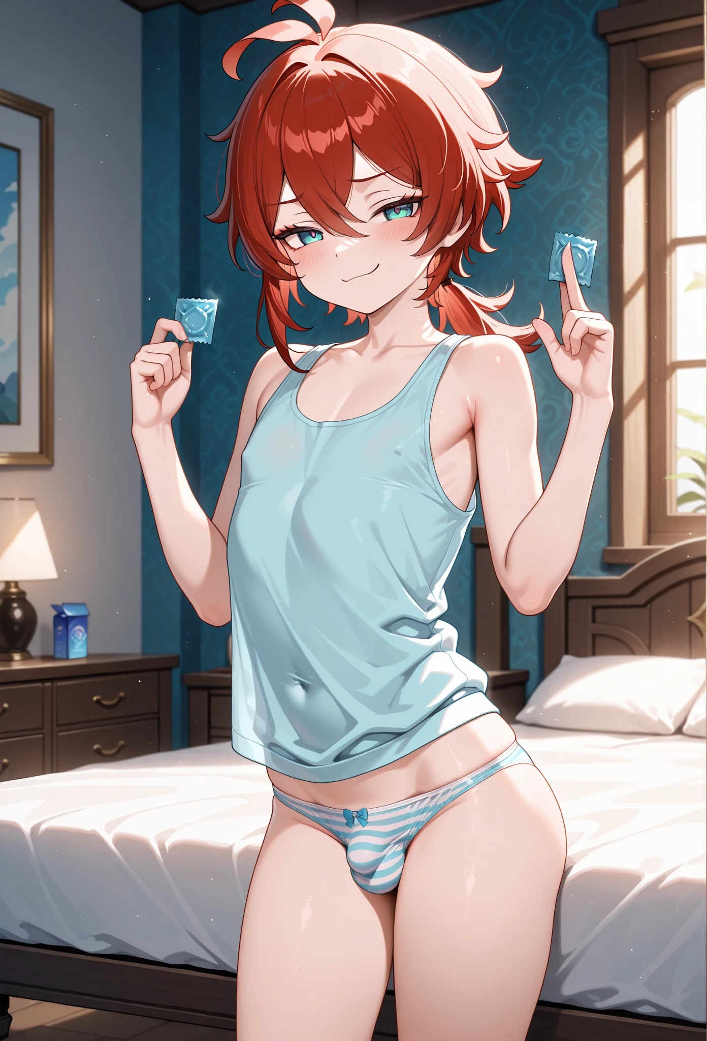 ((Highest quality)), ((masterpiece)), (be familiar with), Perfect Face, indoor, Bedroom, Watching the audience,
One woman, Ellis Boreas Greyrat,
Open Mouth, Ecstatic expression, blush, smile,
Small breasts, Flat Chest, , , child, Girl,
Long Hair, Long Hair,
Leg spread,