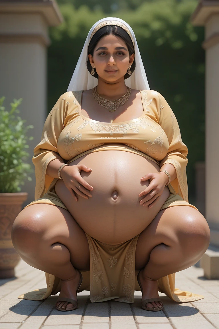 Ancient egypt, queen, pregnant, nude