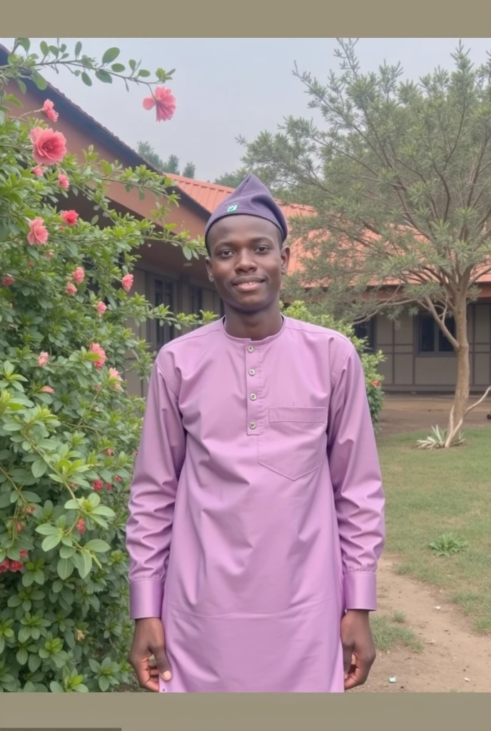 araffe man in traditional attire standing outside of a building, riyahd cassiem, adebanji alade, david uzochukwu, photo taken in 2 0 2 0, inspired by Abdullah Gërguri, very clear picture, student, marvelous expression, mohamed chahin, discovered photo, post graduate, transparent background, album photo