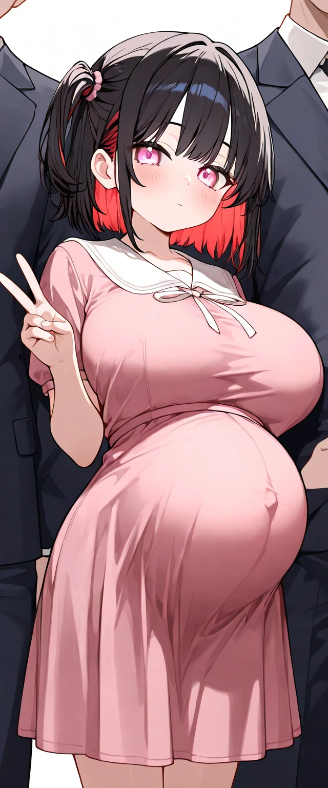 8k Naked No panties Detailed face Climax Feeling Jump Ahegao Cute nipples Small breasts Shining eyes Trembling Black hair Black eyes Short hair Blushing Big belly Pregnant woman Hospital Standing 1.Fat middle-aged man fucked from behind standing doggy style sex