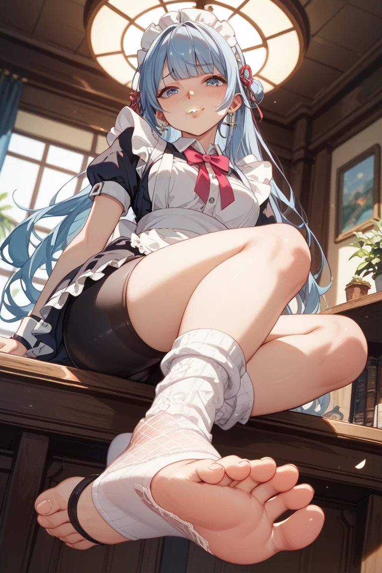 masterpiece, best quality,solo,((miku)),((blush)), ((tears)), ((shy)),((gag)),((white thighhighs)),((frilled socks)), ((((mary janes)))),((arms_behind_back)),((legs together)), ((bondage)),((shibari)),