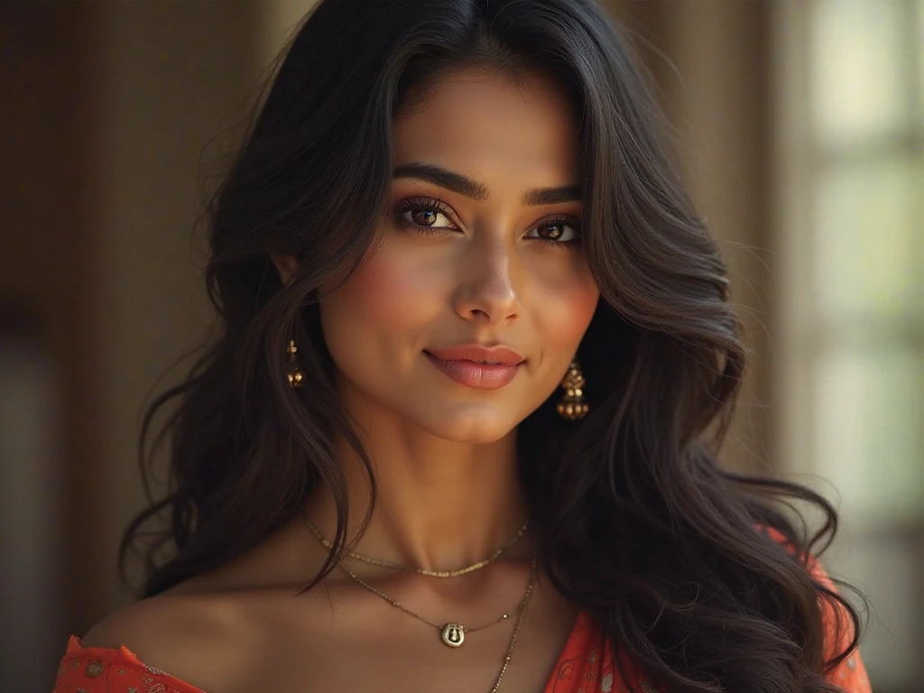 pakistani woman, slums, sexy woman wearing tight satin kurta, short tight satin sleeves, fit curvy, sexy