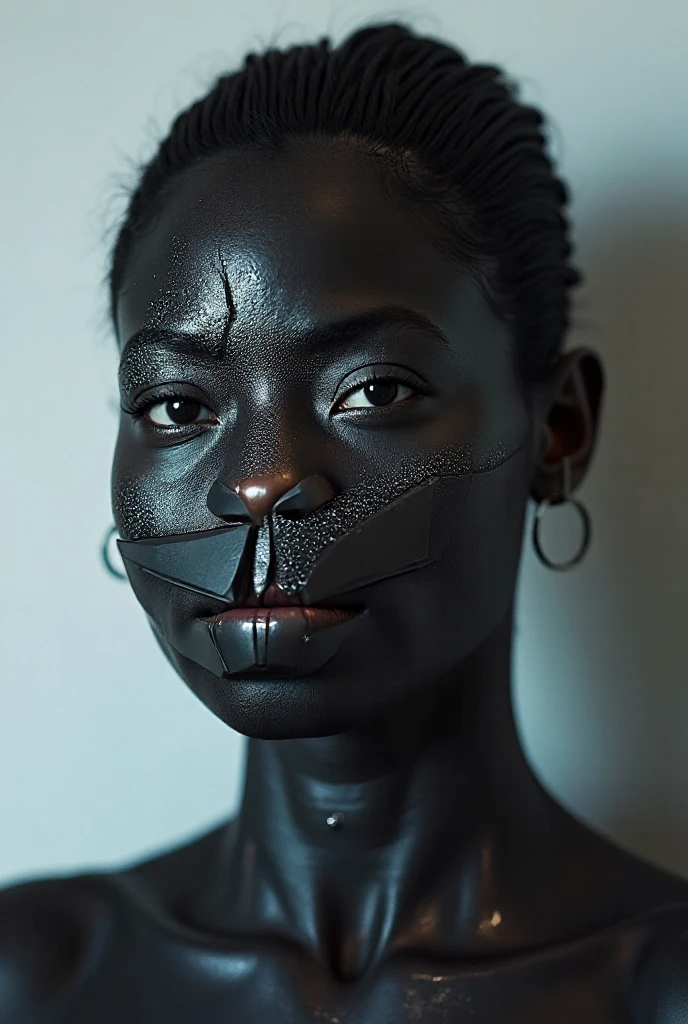 naked Wolf girl full face black skin black for human like breast ass human men dick inside her ass fill with semen human x wolf