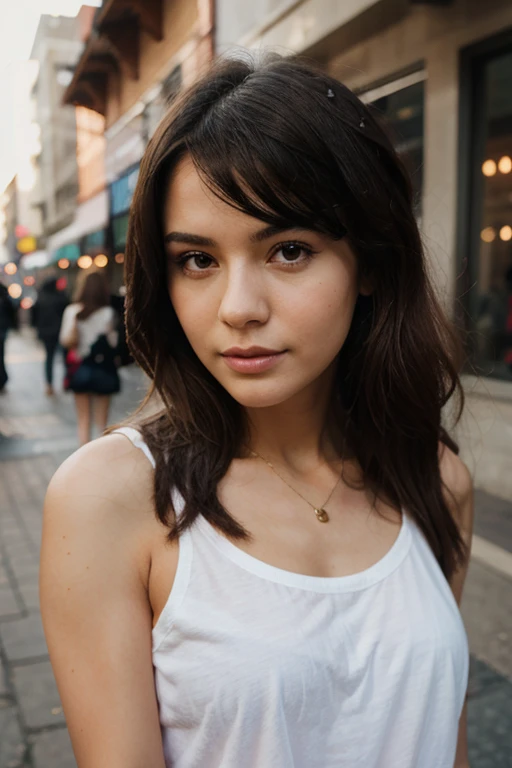 22year old girl ,1girl, beauty girl, bright smile, whole body, balanced body, beautiful shining body, bangs,darkbrown hair,high eyes,aquamarine eyes, ,tall eyes, beautiful girl with fine details, Beautiful and delicate eyes, detailed face, Beautiful eyes,natural light,realism, dynamic far view shot, cinematic lighting, perfect composition, ultra detailed, official art, masterpiece,best quality, reflections, extremely detailed cg unity 8k wallpaper, detailed background, masterpiece, best quality , masterpiece, best quality, ultra highres, hyperrealistic, photorealistic, best quality, high quality, highres, detail enhancement,
The background is a random selection of famous tourist attractions in the city of Toronto, Canada. bright smile, The hair style and color is random, the neck.
beautiful women. grey eyes beautiful pace and beautiful skin. dark brown hair. pink colour shirt. long hair. Smart lady young lady Golden white hair.