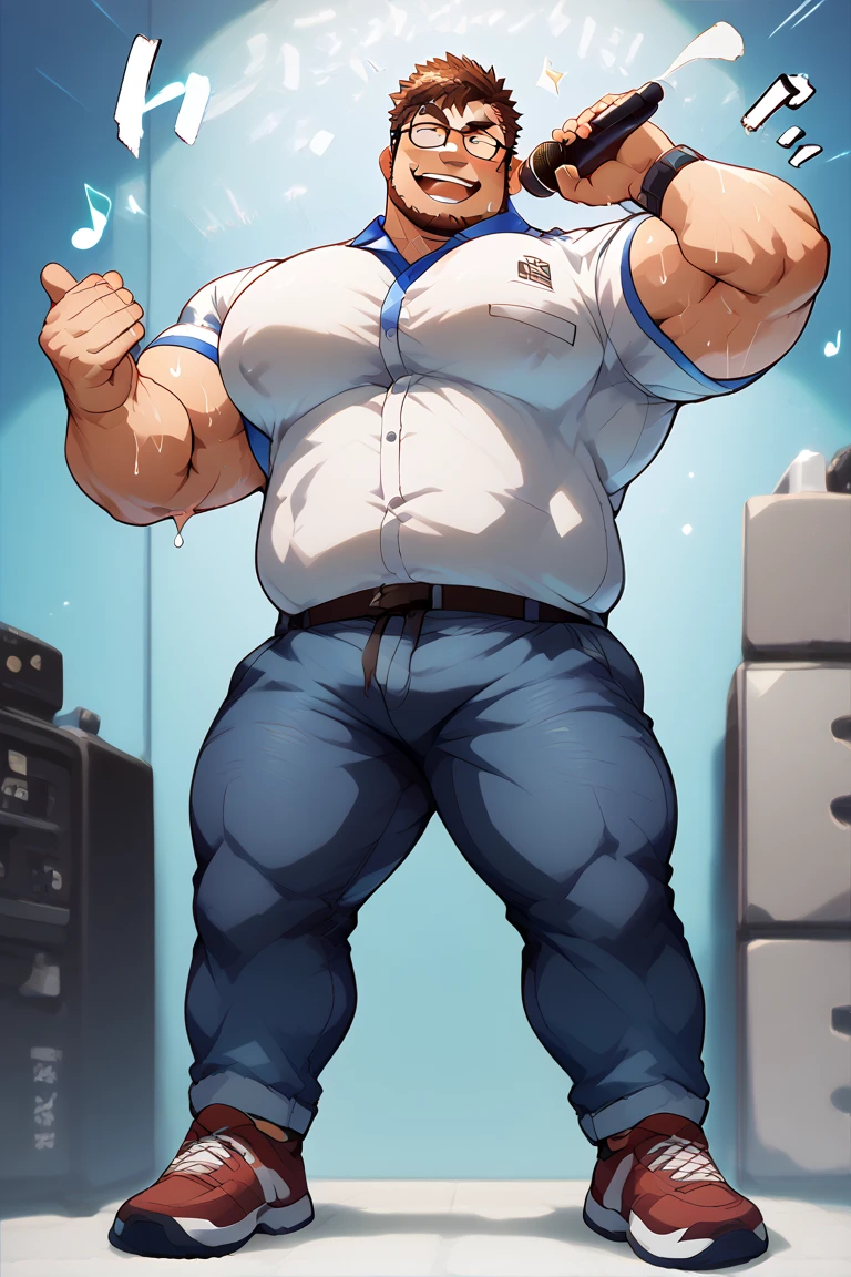 masutepiece,High quality,Highly detailed,intense scene, solid, Gritty reality setting for 50 year old sexy fat bearded man,full of sweat,Full body,Big belly,((Wearing a white shirt and white trunks)),Stunned face,Open the legs,In the darkness, Varied Camera Angles in Photography. Only chubby daddy, Chubby Bear daddy, extremely thick thighs, large belly, fat, age 50, 1 chubby man (homem completamente de costa , He is facing away from the viewer only with his back turned,. Pool Scenario, beautiful mansion, Plantas Estilo urban jungle. Dia de sol, magnificent sky, sombras e luz no ambiente . He's bearded. gesturing with hands. gold chain around the neck, rings, clock, 💓, view from below, leather hat, armbands, leather cap,bondage outfit))), tattooed arms, full body tattooed, gesturing with hands towards the viewer, Vandalized and vandalized public bathroom scenario, sujeira em todo o banheiro. Luz baixa, ambiente perigoso, ambiente sinistro.