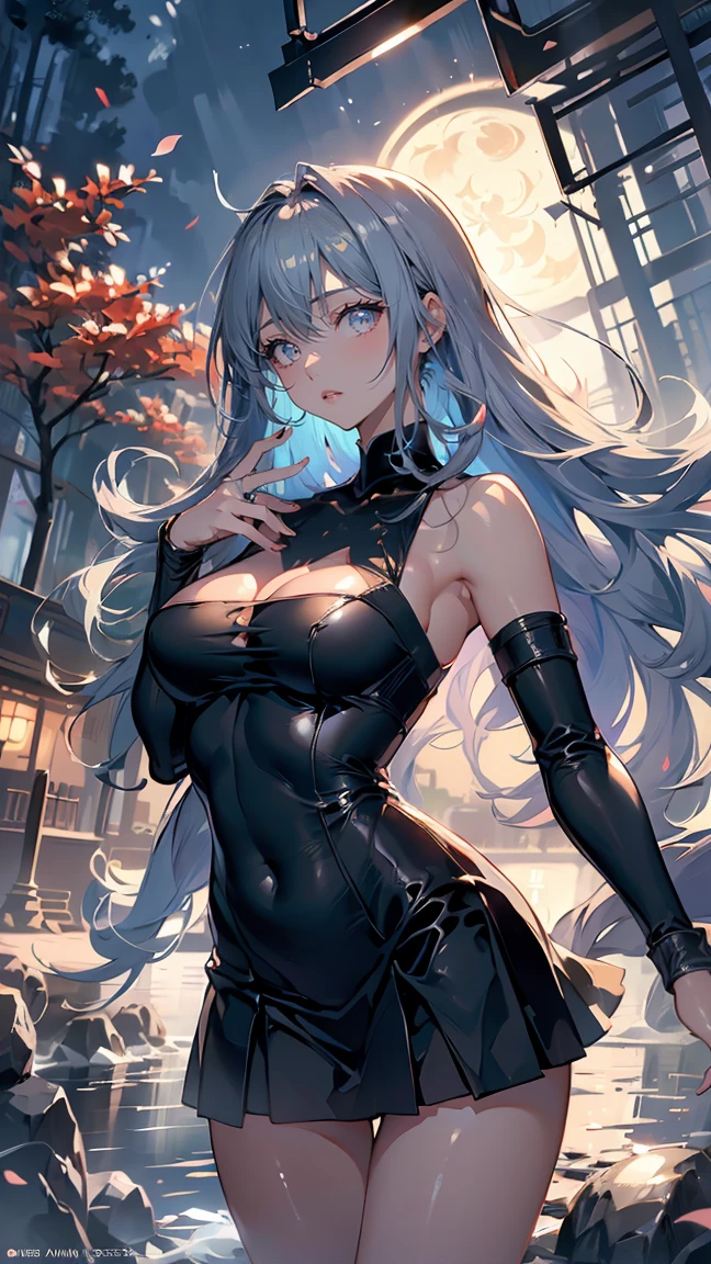 anime girl with big boo posing in front of a window, seductive anime girl, beautiful alluring anime woman, cute anime waifu in a nice dress, beautiful anime woman, azur lane style, anime goddess, from girls frontline, loli in dress, beautiful anime girl, trending on artstation pixiv, 8k high quality detailed art, from the azur lane videogame