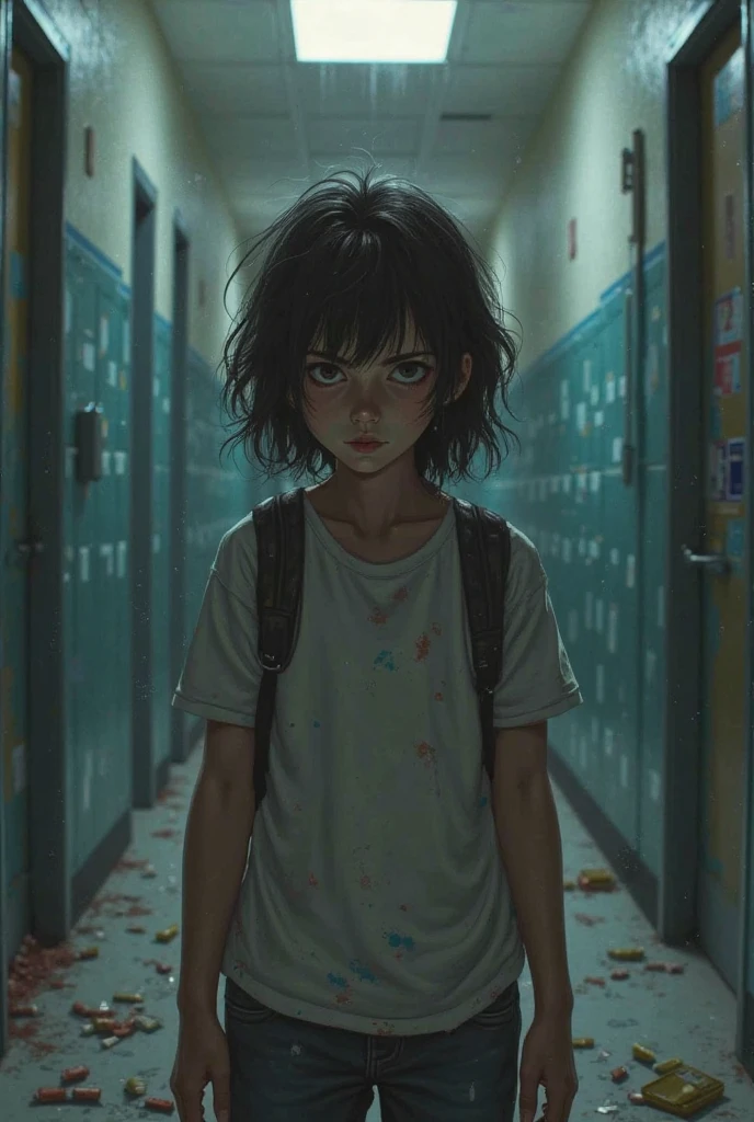 Natalia goes to class late,The teacher doesn&#39;t let her in and she goes to the hallway to wait for recess. The principal calls her to his room. The school principal is in front of her. She apologizes to the school principal. She sits on the school principal&#39;s lap. The principal takes her to the beach. 