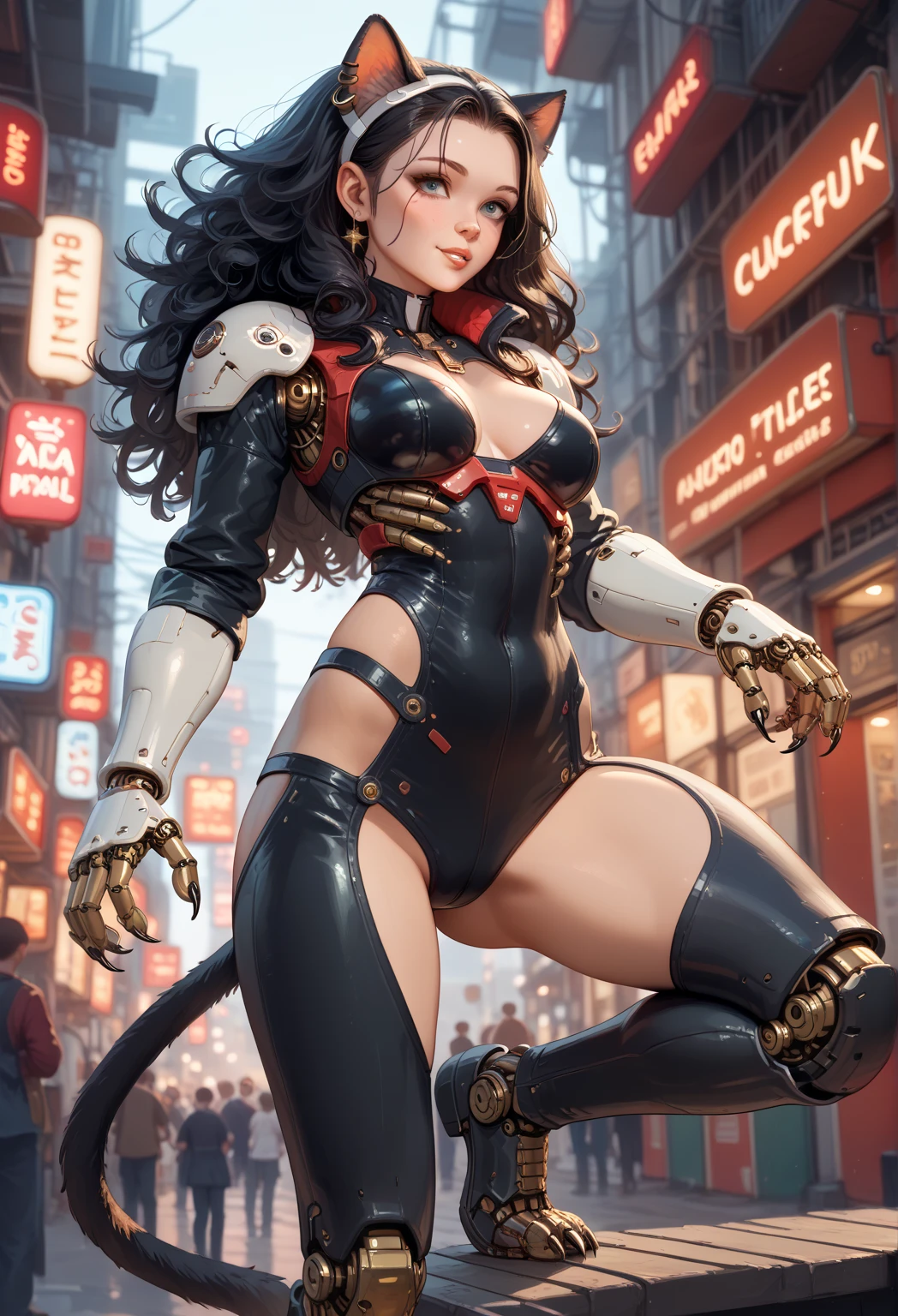(masterpiece), (best quality) <lora:Mecha:1>sky, stars, moon, being worshiped, photographers crowd,  glowing, , robot, building, glowing_eyes, mecha, science_fiction, city, realistic,elegant design mecha. intricate detail, 1girl, solo focus, skindentation, perfect face, puffy face, beautiful face, big eyes, puffy eyes, perfect eyes, eyelashes, bulky body, curvy, narrow waist, big pelvis, wide hips, wet skin, shiny skin, glossy skin,  big fur coat, golden details, plumes, expensive clothes, zippers, lens flare,   Glamour Shot, strong wind,  ((Low-Angle Shot: On ground, looking up at figure)) ,(fancy sunglasses) diamond details, saphire details, (Deep shadows) Neon Side Lighting, Midnight, tiny details on the clothes, fine details intricate , femme fatale,