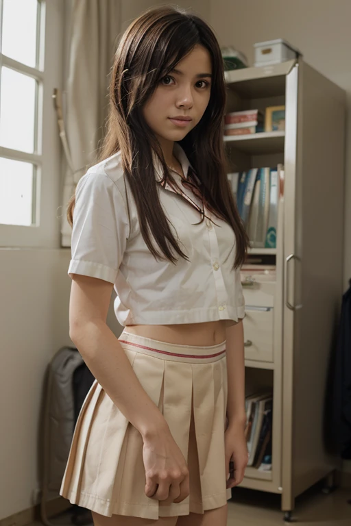 (masterpiece, Highest quality:1.2), 8k, young美しい女の子, 85mm,Official AR RAW Photos,young,Baby Face,clear,Junior high school freshman,very cute,Idol Style,student,10 generationsの少女 ,put your hands behind your back,young,See-through white underwear, I can see your chest,Flat Chest,Erect nipples,No makeup, Film Grain, chromatic aberration, Sharp focus, Face Light, Bright lighting, 10 generations, Detailed face, ((((((14 year old high school girl))))))、Tight waist,Delicate body,In the classroom at night,Delicate genitals,Genitals are clearly visible,young性器,Wide-open legs,Wide-open legs,Please spread your legs as far as possible,Look at my genitals,Showing off genitals,Feels good,From below,From the ground