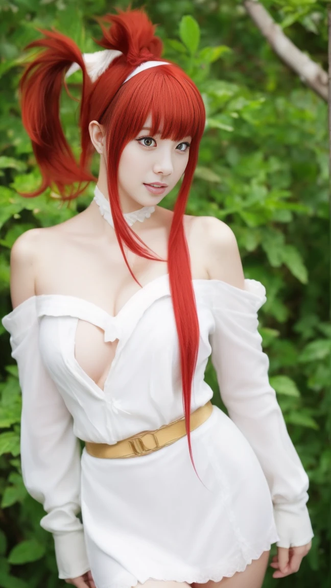 Highest quality, masterpiece, High resolution, 一人in, {Sichuan wind_Kantai Collection:1.15}, length_hair, red_hair, ribbon, hairband, hair_ribbon, 前hair, Ahoge, twintails, Side Lock, low_twintails, asymmetrical_前hair, very_length_hair, smile, green_eye, Seraphim, Sleeveless, hair_flap, 1 Girl, black_gloves, Braiding, Cape, elbow_gloves, fingerless_gloves, gloves, looking for_in_Audience, scarf, School_uniform, twin_Braidings, yellow_eye, neckerchief, skirt, torpedo, mechanical, Open_mouth, pleined_skirtリフト, (panties), (panties), (bra), (In underwear), (Flashy underwear), (lingerie),