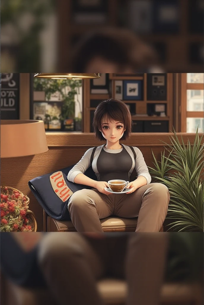 <lora:VendBecky_t3-000008:1.0> VendBecky girl wearing VendOutfitBSAA,
,masterpiece, best quality, depth of field, bokeh
,cafe at night, darkness
, smile, closeup