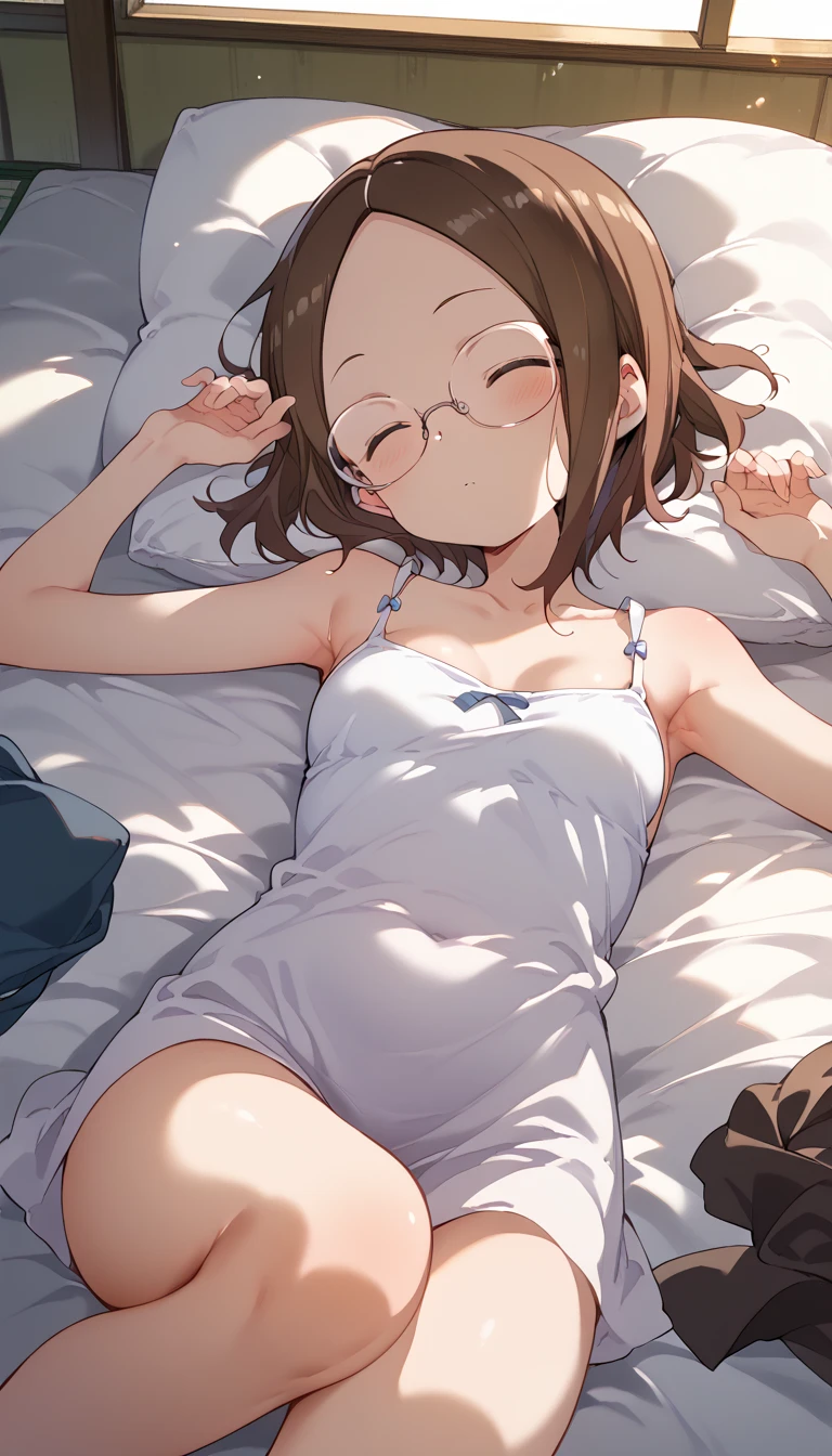 High quality、highest quality、complete limbs、Ultra high definition、Shining eyes、Drooping eyes、Full hands and fingers、slender beauty、princess cut、black hair、wearing a pink school swimsuit、white skin、knee high socks、valentine chocolate、heart