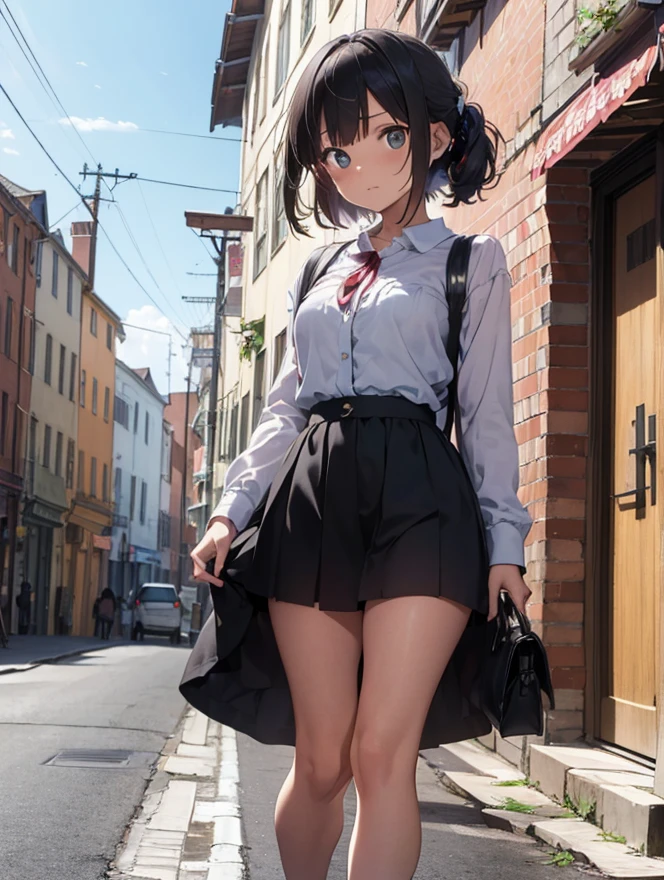 spread leg legs、sit、Looking away、Chat with friends、In town、bustling street、cap、Pussy、Shoulder bag、mini skirt、Private Server、Girl、Girl、Short、Younger、Baby Face、flat chest、Dynamic Angle、Useless、Glaring、Both eyes open、Voyeur style